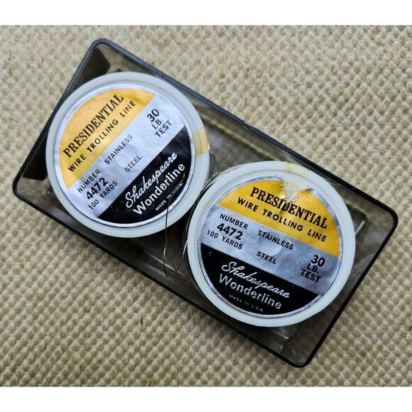 Shakespeare Wonderline No 4472 100 yards + Steel WIRE TROLLING LINE 30 lb Test - Picture 1 of 5